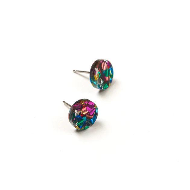 Martha Jean Mini Circle Stud Earrings - the tartan fox