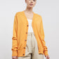 McIntyre James Cardigan in Orange - the tartan fox