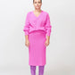 McIntyre Kate V-Neck Jumper in Bright Pink - the tartan fox