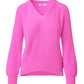 McIntyre Kate V-Neck Jumper in Bright Pink - the tartan fox