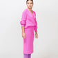 McIntyre Kate V-Neck Jumper in Bright Pink - the tartan fox