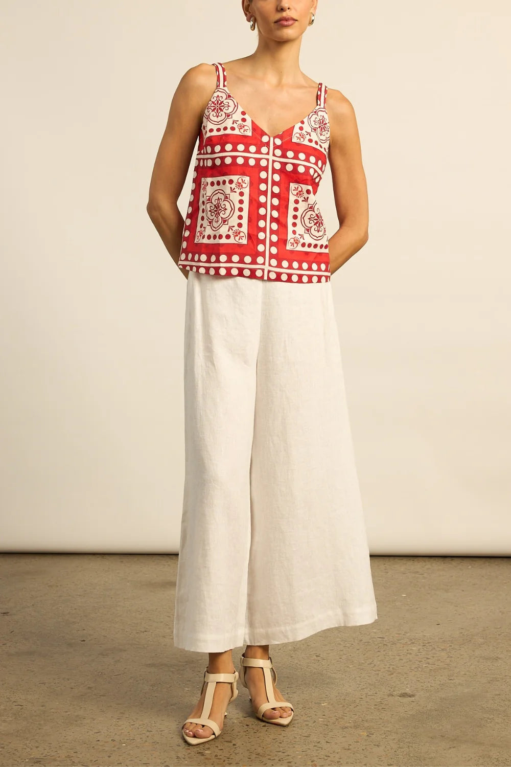 Zoe Kratzmann Memo Top in Poppy Scarf