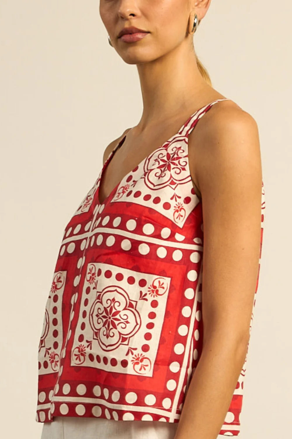 Zoe Kratzmann Memo Top in Poppy Scarf