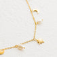 Moonstruck Necklace Star & Moon Charms 18kt Gold Plated Necklace - the tartan fox