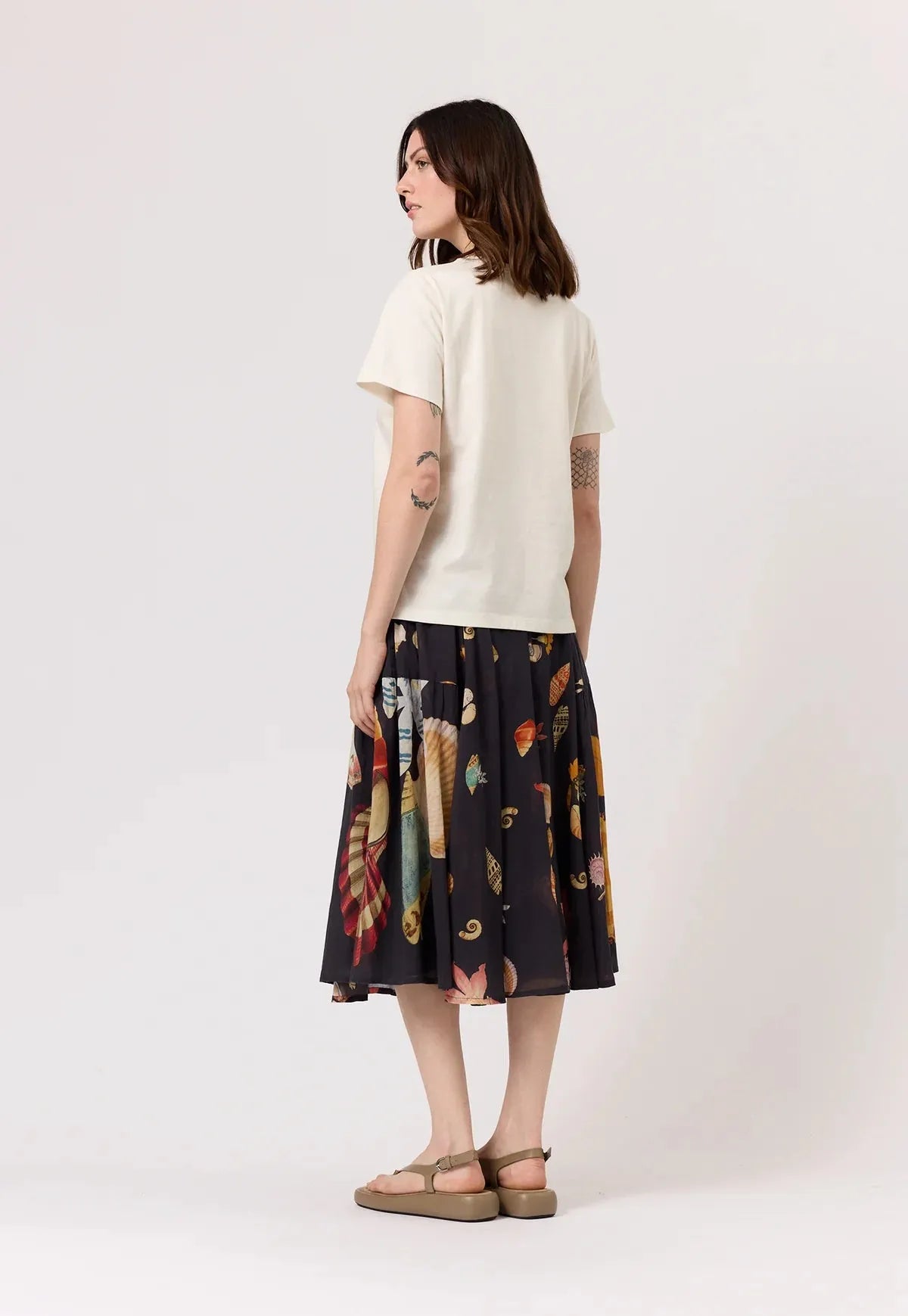 Nancybird Apollo Tee in Cream Shell - the tartan fox