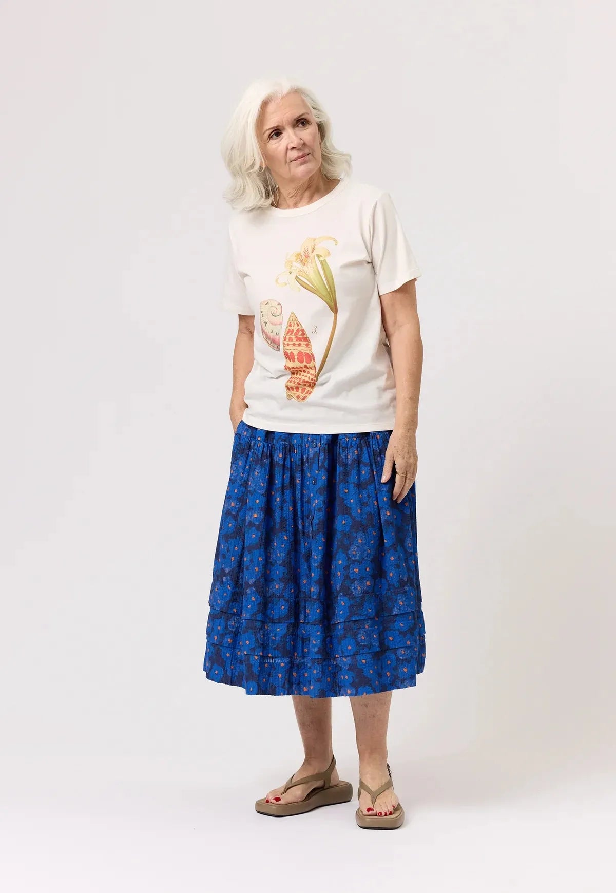 Nancybird Apollo Tee in Cream Shell - the tartan fox