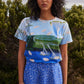 Nancybird Apollo Tee in Lagoon - the tartan fox