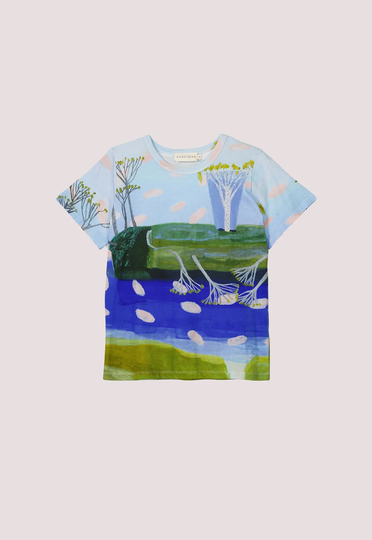 Nancybird Apollo Tee in Lagoon - the tartan fox