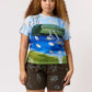 Nancybird Apollo Tee in Lagoon - the tartan fox