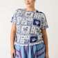 Nancybird Apollo Tee in Lyon Tile - the tartan fox