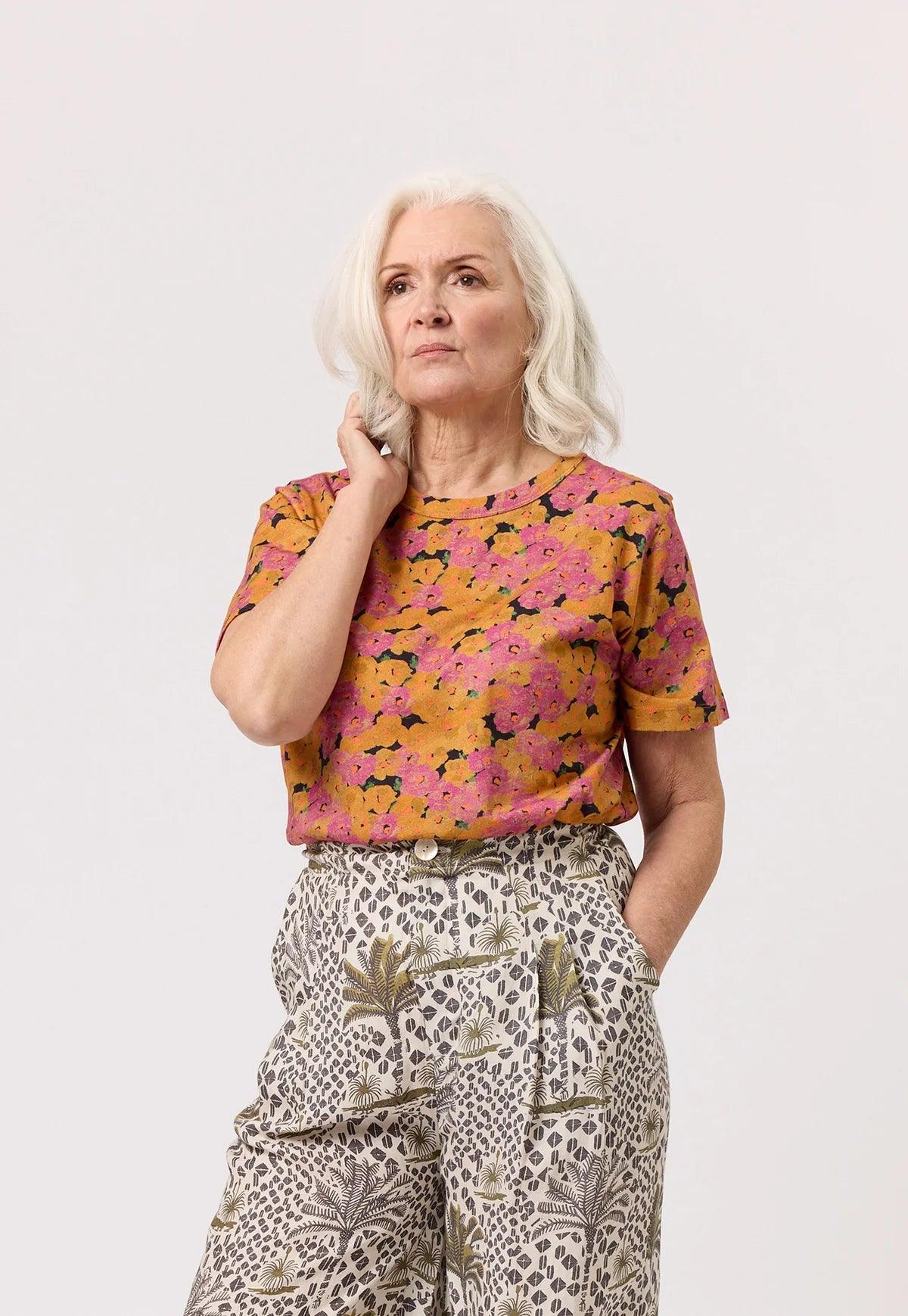 Nancybird Apollo Tee in Sunset Floral - the tartan fox