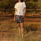 Nancybird Apollo Tee in Watercolour Cream - the tartan fox