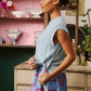Nancybird Aria Vest in Flower - the tartan fox