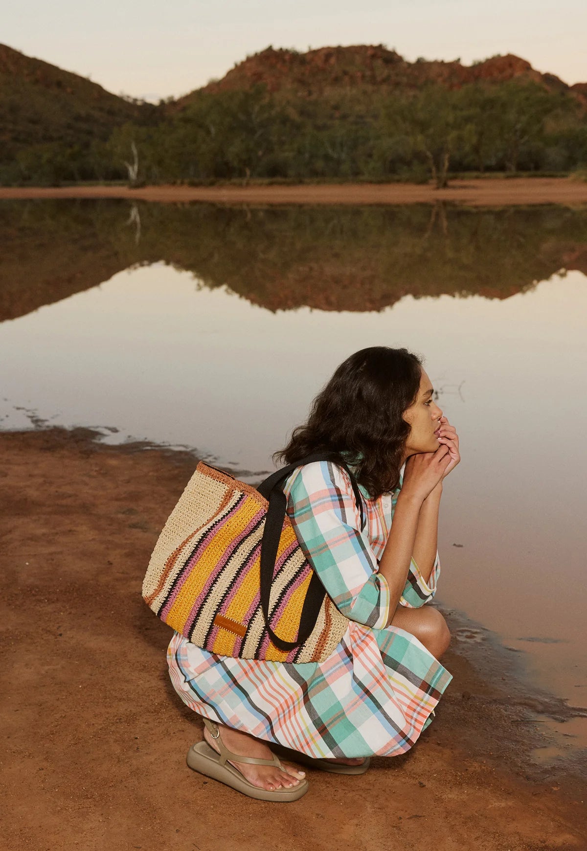 Nancybird Bande Tote Bag in Market Stripe - the tartan fox