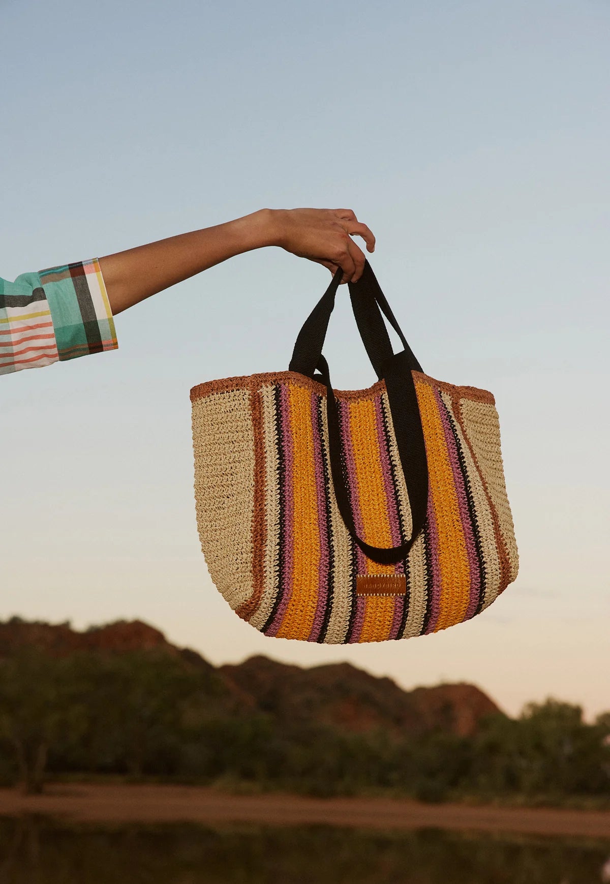 Nancybird Bande Tote Bag in Market Stripe - the tartan fox