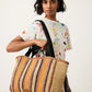 Nancybird Bande Tote Bag in Market Stripe - the tartan fox