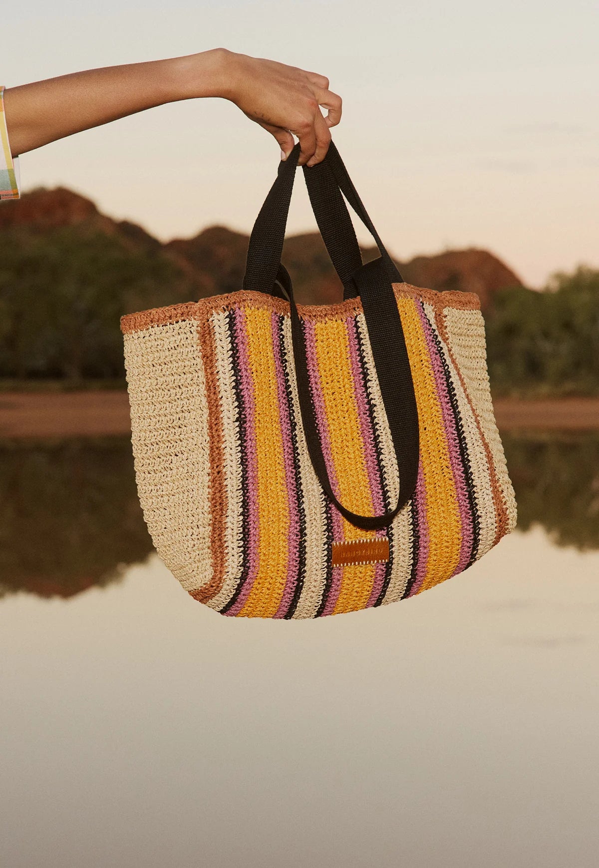 Nancybird Bande Tote Bag in Market Stripe - the tartan fox