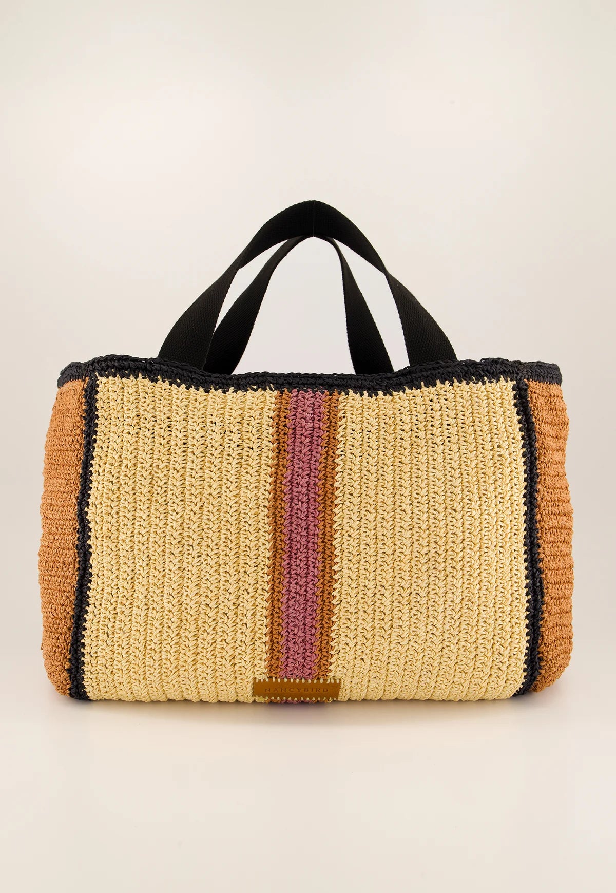 Nancybird Bande Tote Bag in Natural - the tartan fox