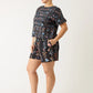 Nancybird Dolman Top in Watercolour Charcoal - the tartan fox