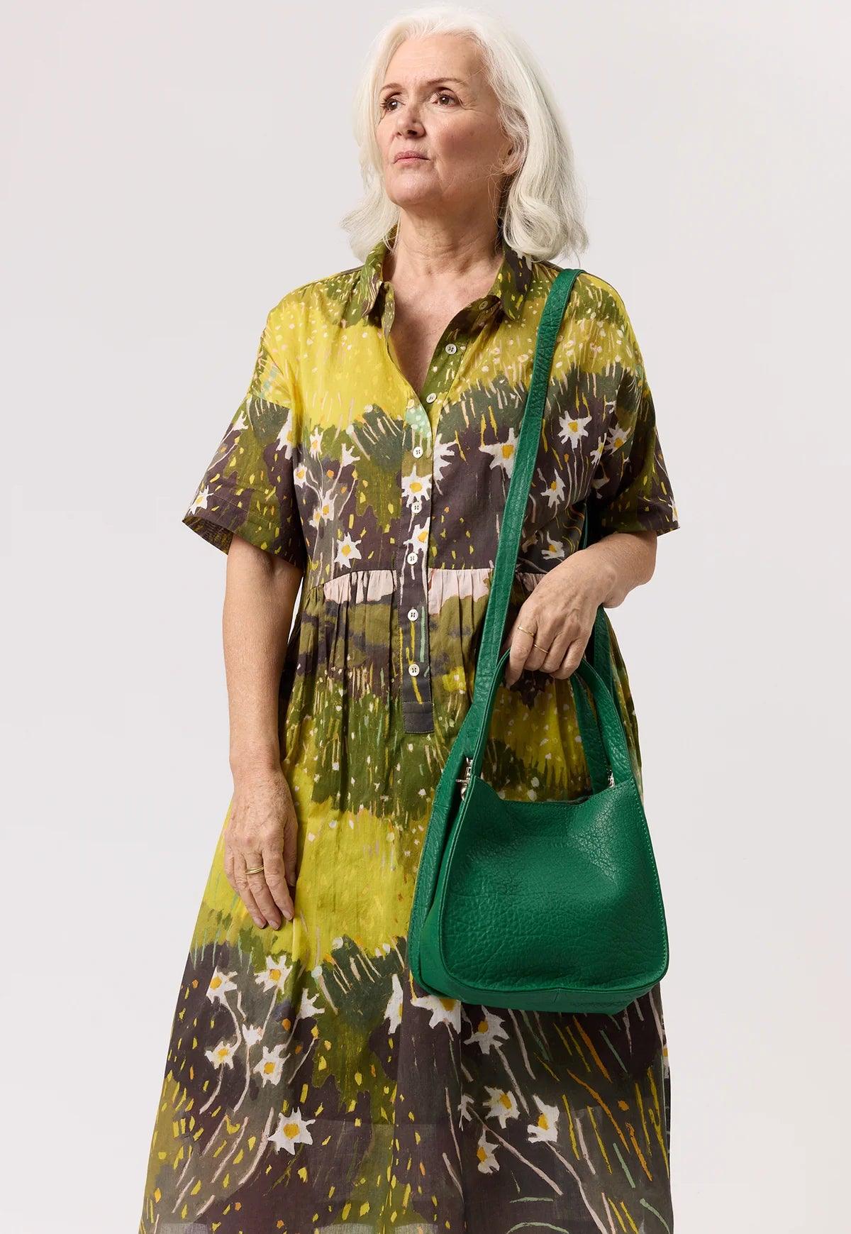 Nancybird Drop Crossbody Bag in Verdant - the tartan fox