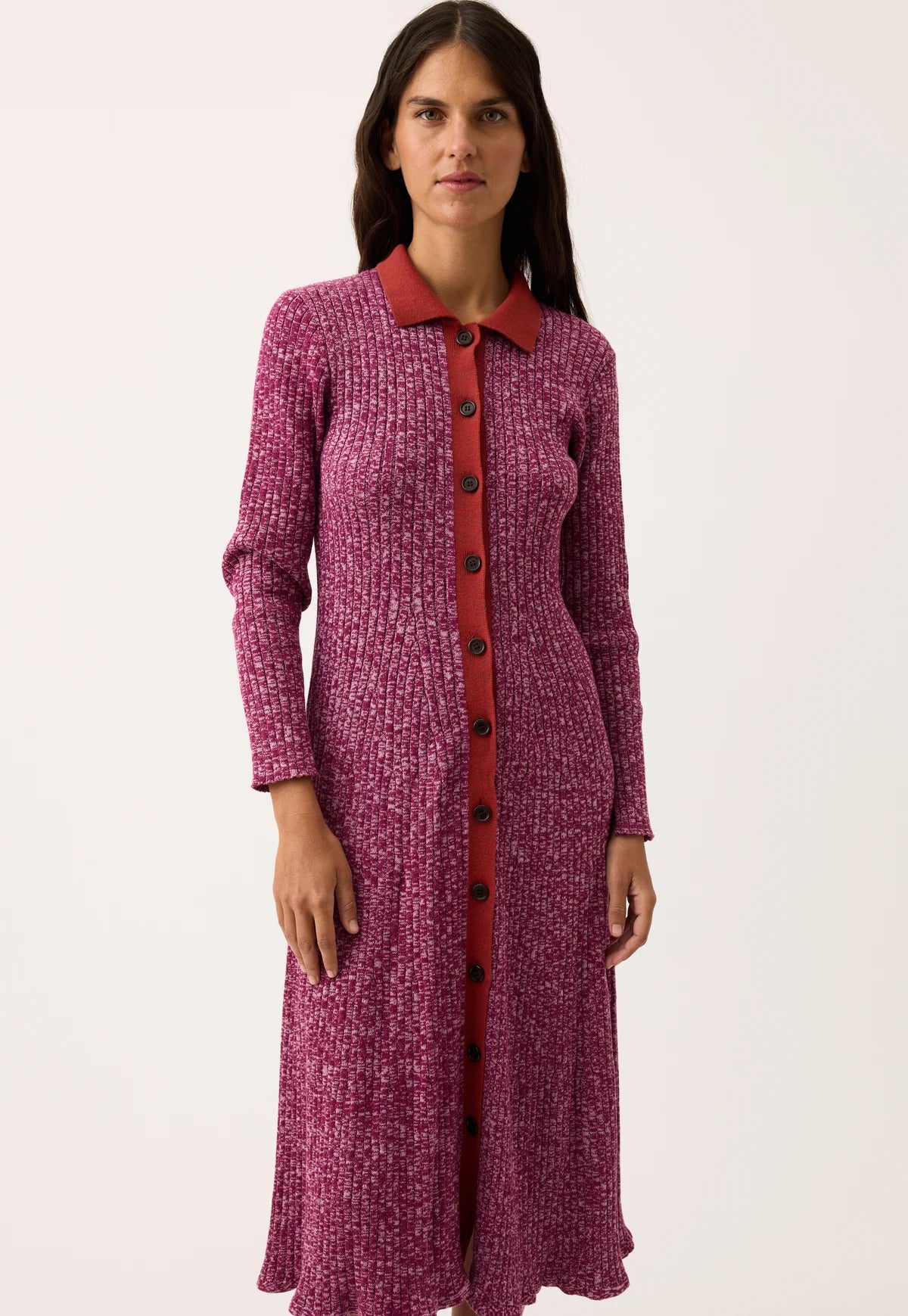 Nancybird Elara Dress in Mulberry - the tartan fox