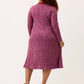 Nancybird Elara Dress in Mulberry - the tartan fox