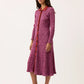 Nancybird Elara Dress in Mulberry - the tartan fox