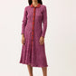 Nancybird Elara Dress in Mulberry - the tartan fox