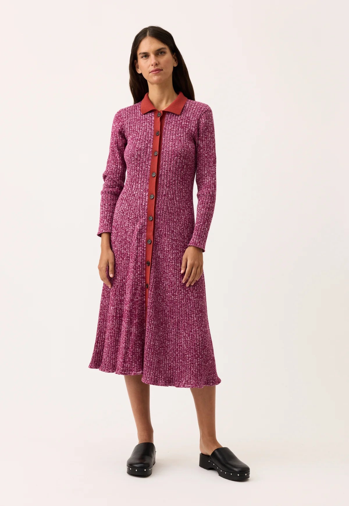 Nancybird Elara Dress in Mulberry - the tartan fox