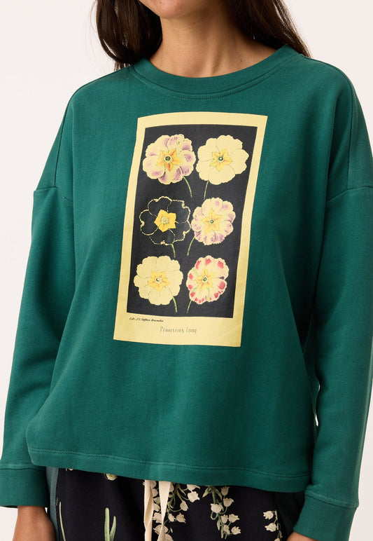 Nancybird Eva Sweatshirt in Pansy - the tartan fox