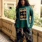 Nancybird Eva Sweatshirt in Pansy - the tartan fox
