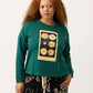 Nancybird Eva Sweatshirt in Pansy - the tartan fox