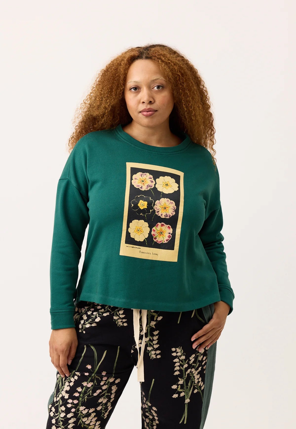 Nancybird Eva Sweatshirt in Pansy - the tartan fox