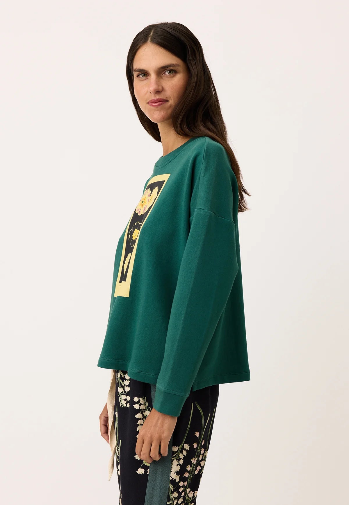 Nancybird Eva Sweatshirt in Pansy - the tartan fox