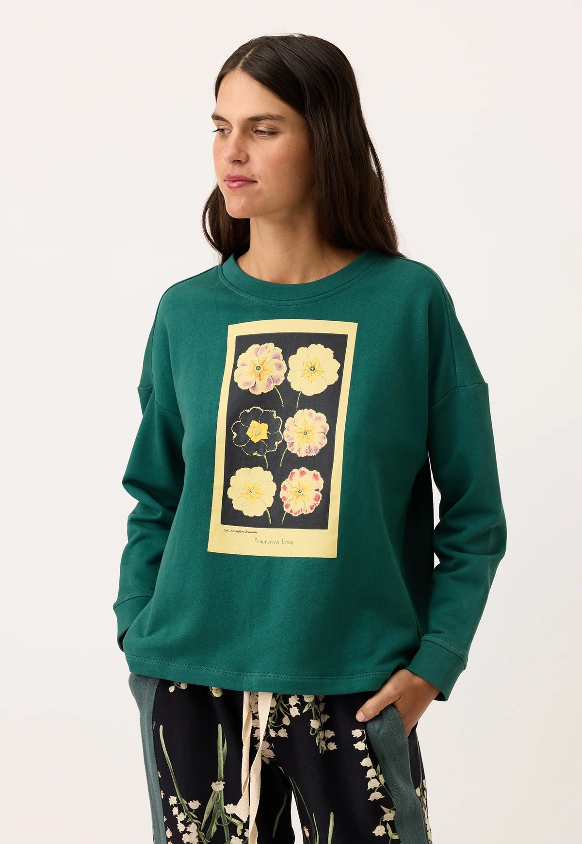 Nancybird Eva Sweatshirt in Pansy - the tartan fox