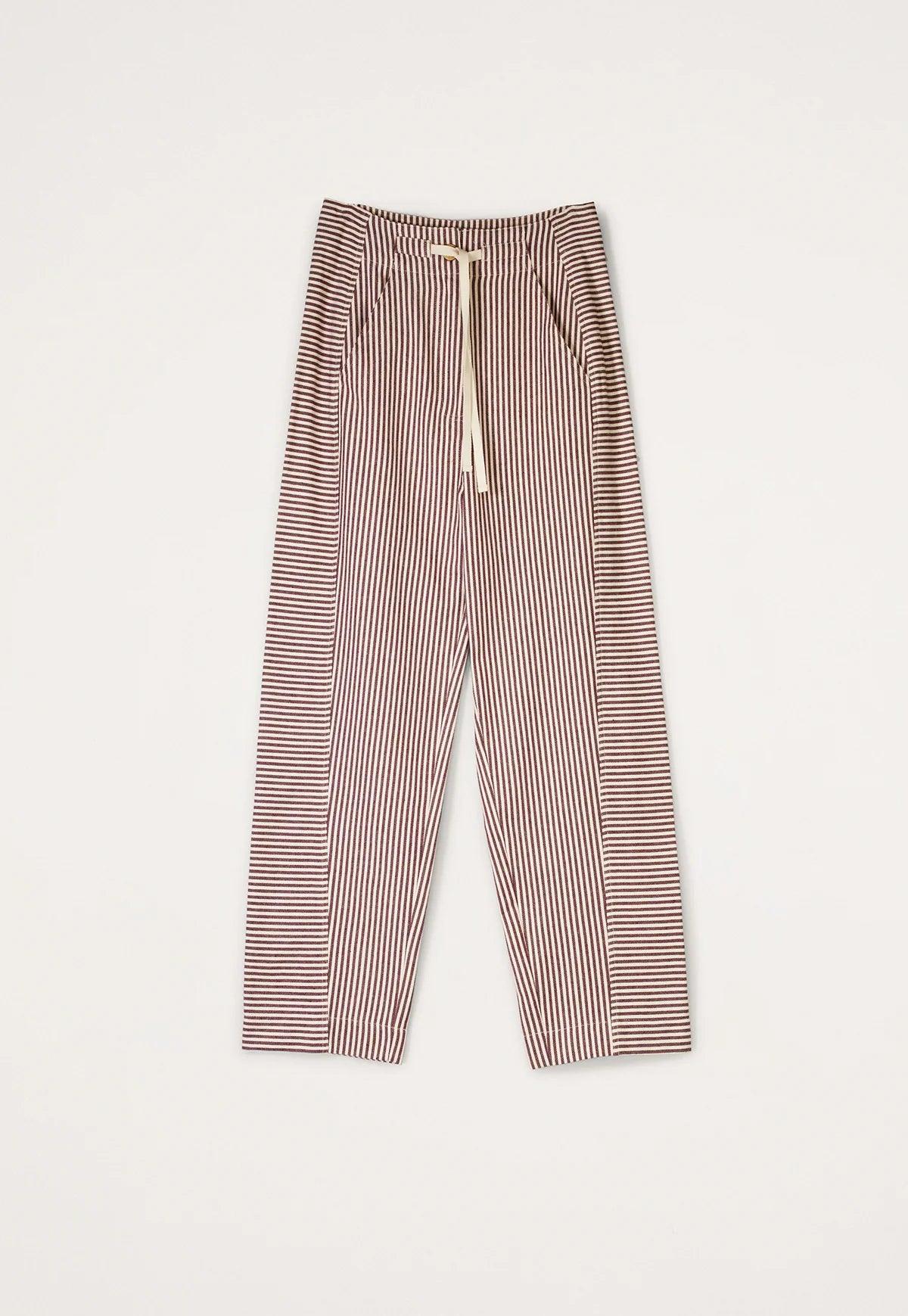 Nancybird Harriet Pant in Ochre Stripe - the tartan fox