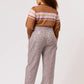 Nancybird Harriet Pant in Ochre Stripe - the tartan fox