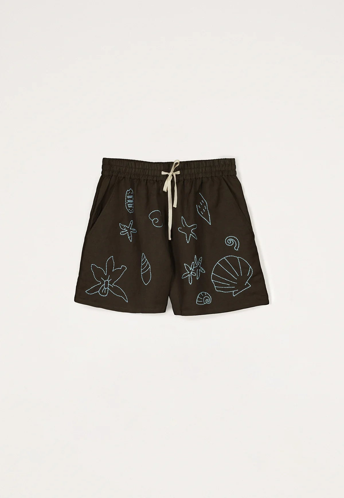 Nancybird Iris Short in Embroidered Shell - the tartan fox