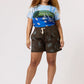 Nancybird Iris Short in Embroidered Shell - the tartan fox