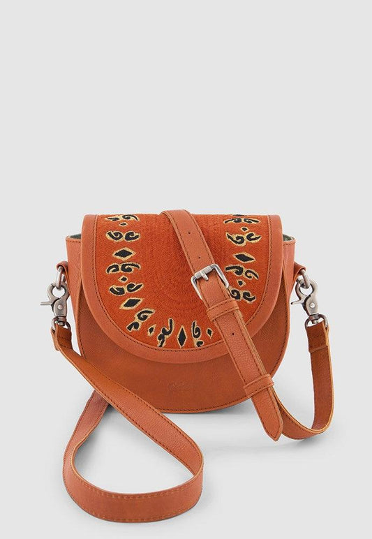 Nancybird Jesse Crossbody Bag in Ochre Pattern - the tartan fox