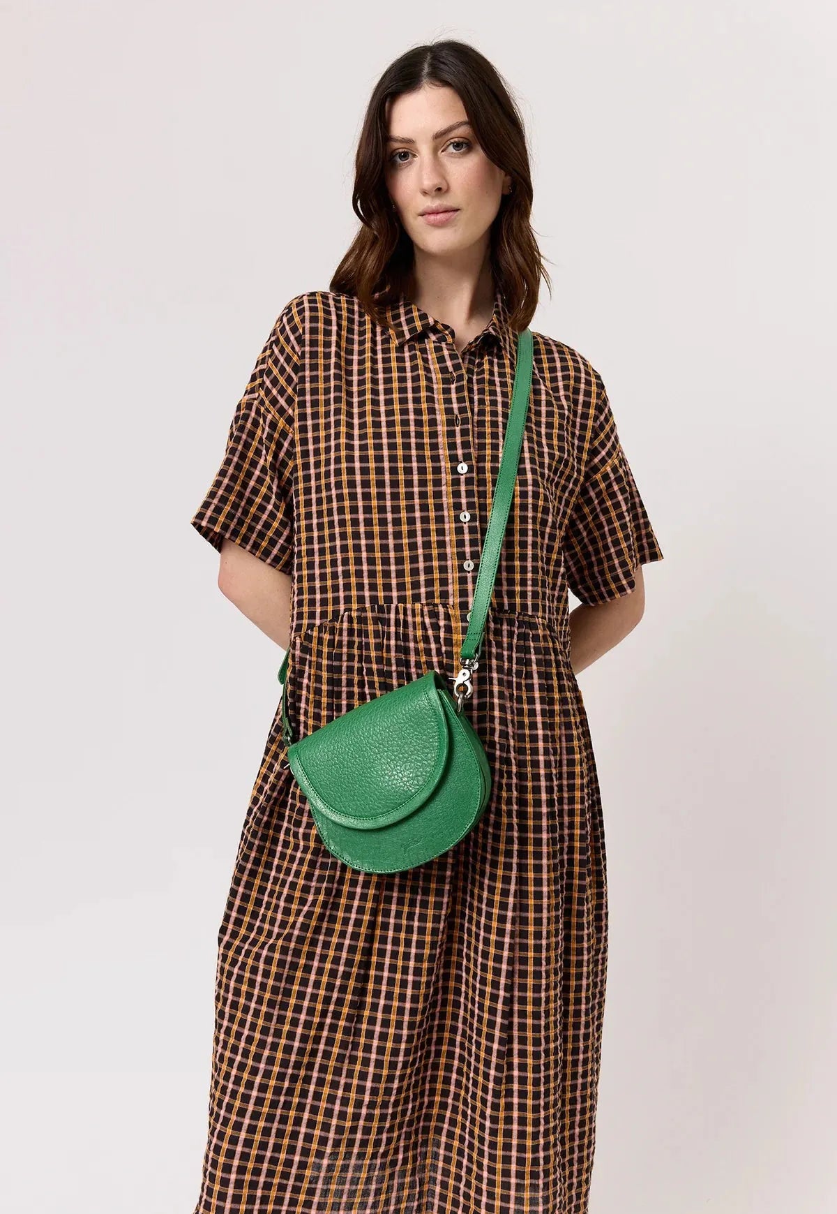 Nancybird Jesse Crossbody Bag in Verdant - the tartan fox