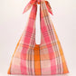 Nancybird Knot Bag in Pink Check - the tartan fox