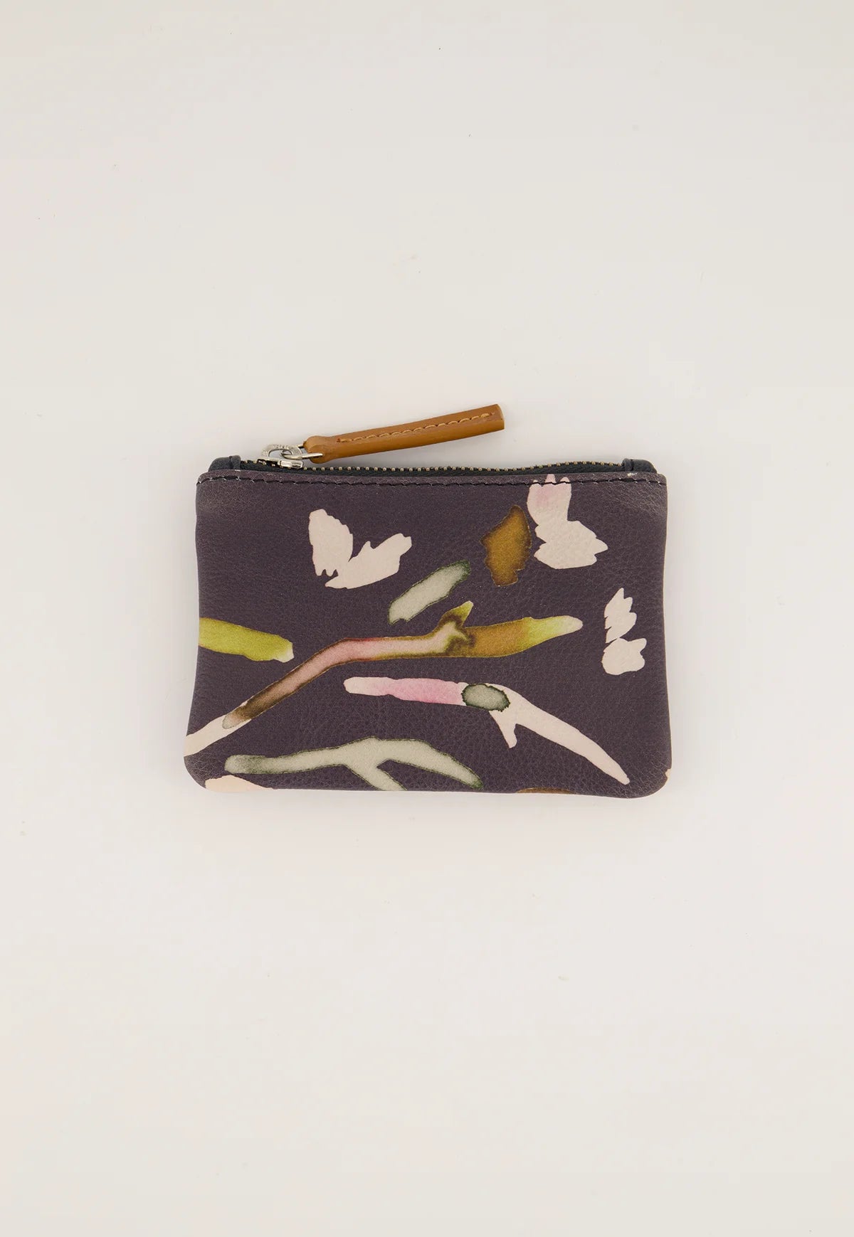 Nancybird Leather Card Purse in Watercolour - the tartan fox