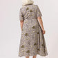 Nancybird Lotta Dress in Lino Palm - the tartan fox