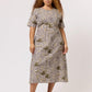 Nancybird Lotta Dress in Lino Palm - the tartan fox