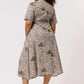 Nancybird Lotta Dress in Lino Palm - the tartan fox