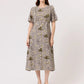 Nancybird Lotta Dress in Lino Palm - the tartan fox