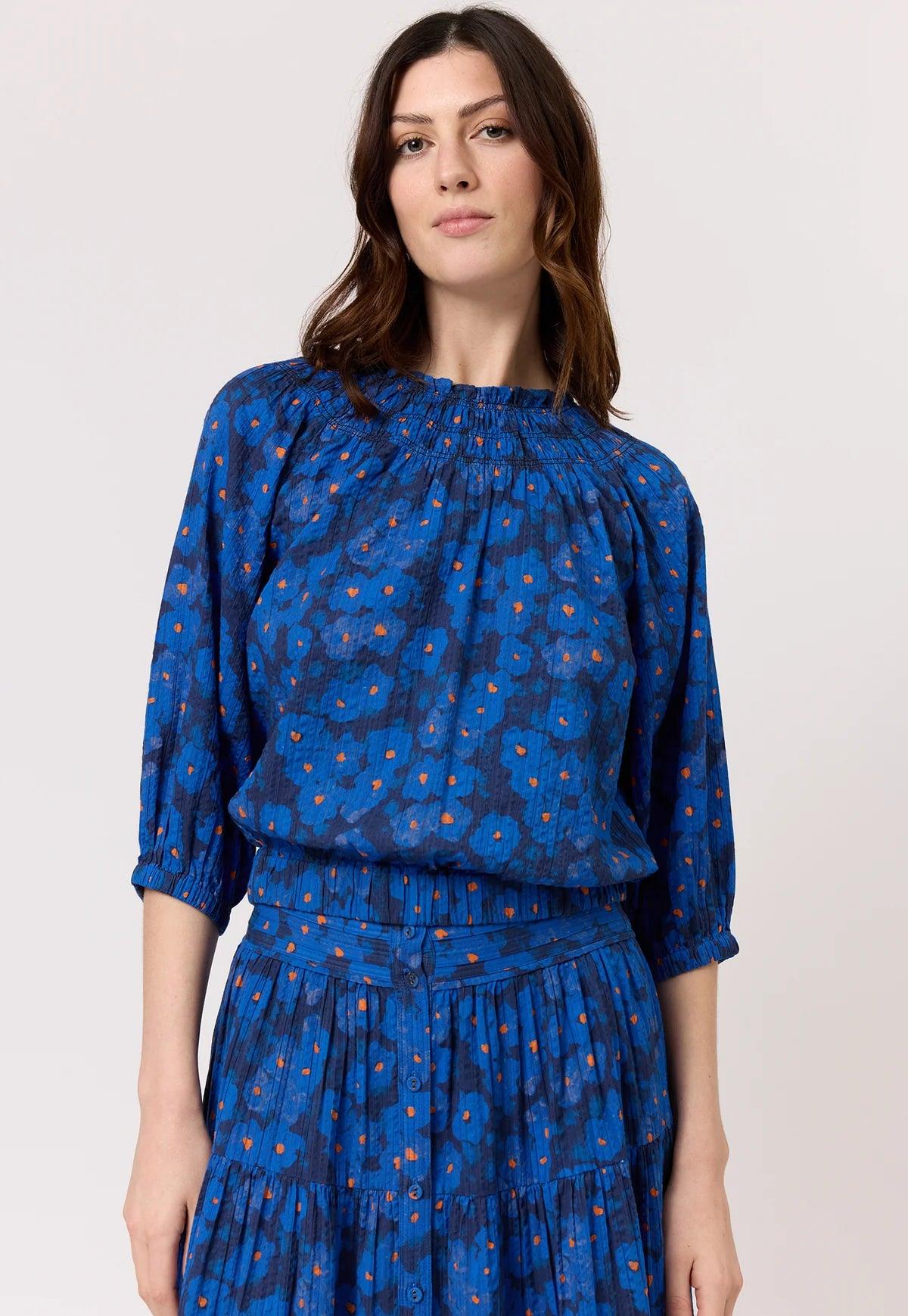 Nancybird Maha Top in Midnight Floral - the tartan fox