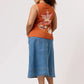 Nancybird Mali Tank in Rust Shell - the tartan fox