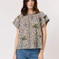 Nancybird Micci Top in Lino Palm - the tartan fox